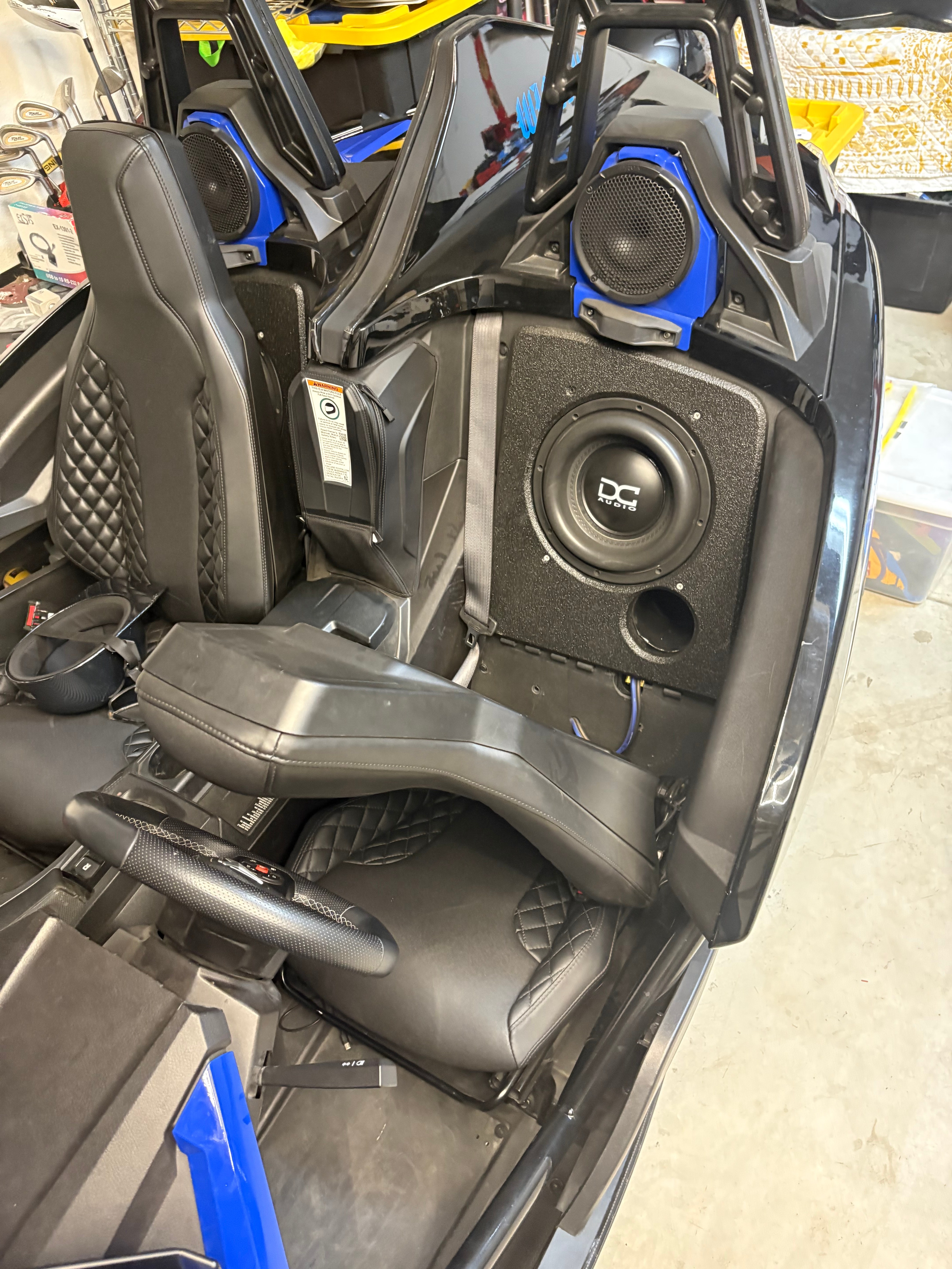 DC Audio subwoofer enclosure and roll-bar pods